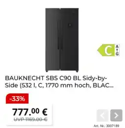 MediaMarkt BAUKNECHT SBS C90 BL Sidy-by-Side Angebot