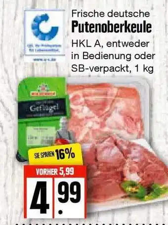 Edeka Frischemarkt Putenoberkeule Angebot