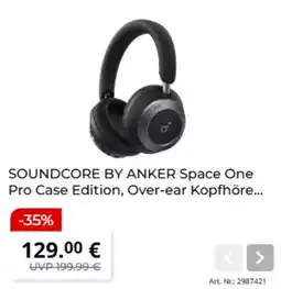 MediaMarkt SOUND CORE BY ANKER Space One Pro Case Edition, Over-ear Kopfhörer Angebot