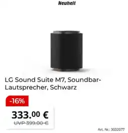 MediaMarkt LG Sound Suite M7, Soundbar-Lautsprecher, Schwarz Angebot