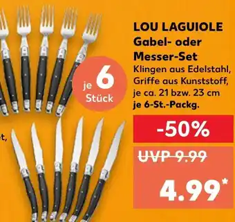 Kaufland Lou Laguiole Gabel oder Messer Set Angebot