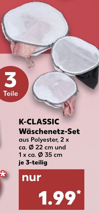 Kaufland K-Classic Wäschenetz Set Angebot