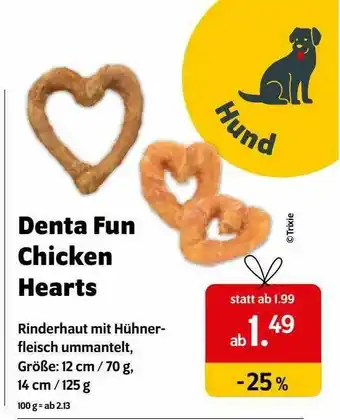 Das Futterhaus Denta Fun Chicken Hearts Angebot