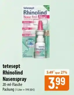 Famila Nord Ost tetesept Rhinolind Nasenspray Angebot