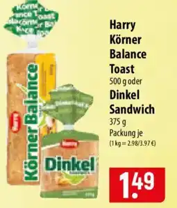 Famila Nord Ost Harry Körner Balance Toast Angebot