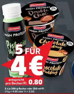 Kaufland EHRMANN High Protein Pudding, Drink oder Joghurt Angebot