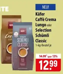 Famila Nord Ost Käfer Caffè Crema Schümli Classic Angebot