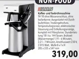 CITTI Markt Bravilor Bonamat Kaffee- und Teebrühmaschine TH 10 Angebot