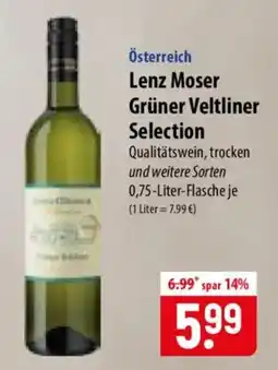 Famila Nord Ost Lenz Moser Grüner Veltliner Selection Angebot