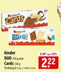 Famila Nord Ost kinder DUO Cards Angebot
