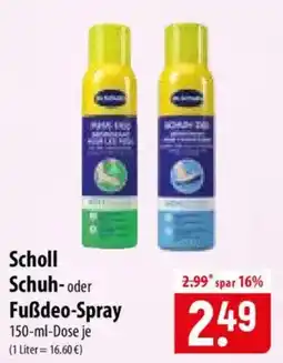 Famila Nord Ost Scholl Schuh- oder Fußdeo-Spray Angebot