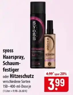 Famila Nord Ost syoss Haarspray, Schaumfestiger Angebot