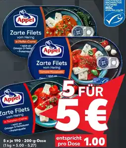Kaufland APPEL Zarte Heringsfilets Angebot