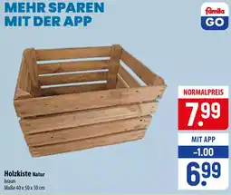 Famila Nord Ost Holzkiste Natur Angebot