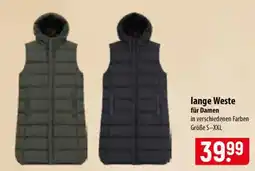 Famila Nord Ost lange Weste für Damen Angebot
