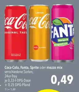 CITTI Markt Coca-Cola, Fanta, Sprite oder mezzo mix Angebot