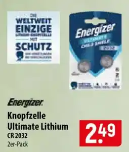 Famila Nord Ost Energizer Knopfzelle Ultimate Lithium CR 2032 Angebot