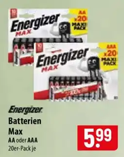 Famila Nord Ost Energizer Batterien Max Angebot