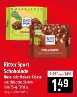 Famila Nord Ost Ritter Sport Schokolade Angebot