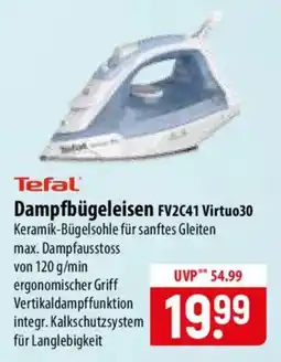 Famila Nord Ost Tefal Dampfbügeleisen FV2C41 Virtuo30 Angebot