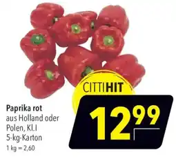 CITTI Markt Paprika rot Angebot
