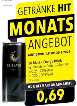 CITTI Markt 28 BLACK Energy Drink Angebot