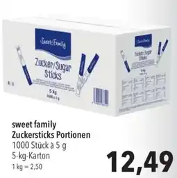 CITTI Markt sweet family Zuckersticks Portionen Angebot