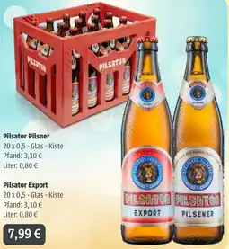 Getränkeland Mayer Pilsator Pilsner oder Pilsator Export Angebot