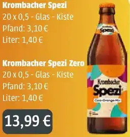Getränkeland Mayer Krombacher Spezi Angebot