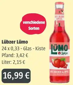 Getränkeland Mayer Lübzer Lümo Angebot