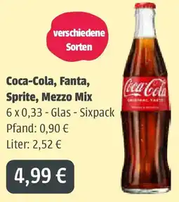 Getränkeland Mayer Coca-Cola, Fanta, Sprite, Mezzo Mix Angebot