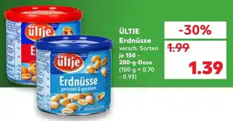 Kaufland Ültje Erdnüsse 150-200g Dose Angebot