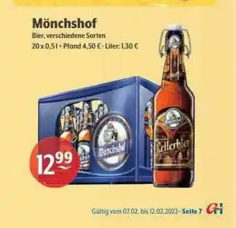 Getränke Hoffmann Mönchshof Angebot