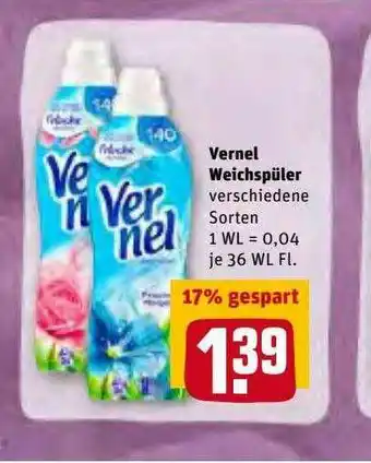 REWE Kaufpark Vernel Weischpüler Angebot