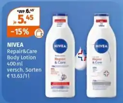 Müller NIVEA Repair&Care Body Lotion Angebot