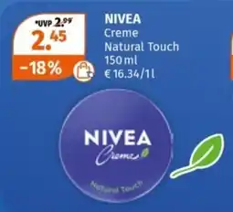 Müller NIVEA Creme Natural Touch Angebot