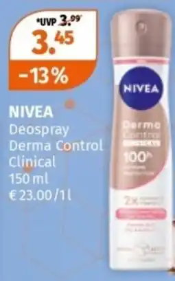 Müller NIVEA Deospray Derma Control Clinical Angebot