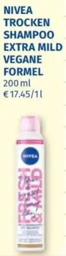 Müller Nivea trocken shampoo extra mild vegane formel Angebot