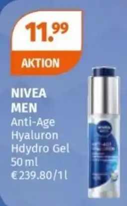 Müller NIVEA MEN Anti-Age Hyaluron Hdydro Gel Angebot