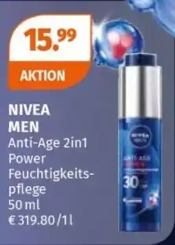 Müller NIVEA MEN Anti-Age 2in1 Power Feuchtigkeitspflege Angebot