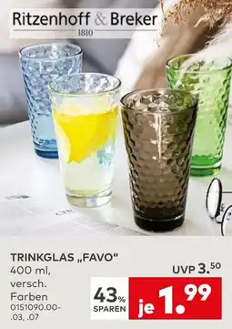 porta TRINKGLAS "FAVO" Angebot