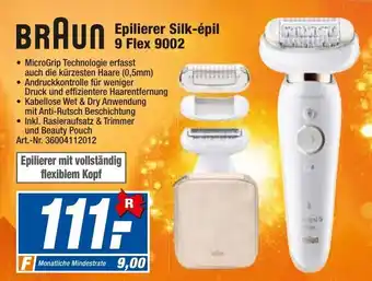 expert Techno Land Braun Epilierer Silk-épil 9 Flex 9002 Angebot