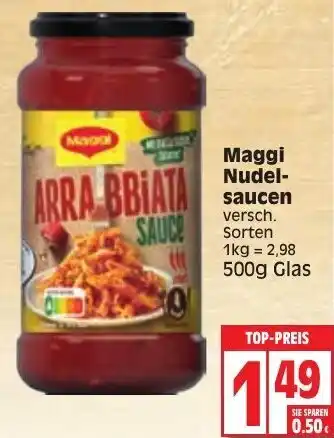 Edeka Maggi Nudelsaucen 500g Angebot