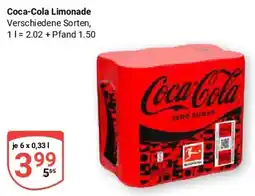 Globus Coca-Cola Limonade Angebot