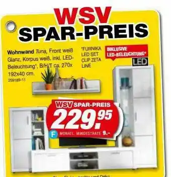 Möbel AS Wohnwand Angebot