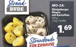 Combi Strandbude Königsberger Klopfse mit Kartoffeln Angebot