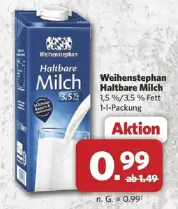 Combi Weihenstephan Haltbare Milch Angebot