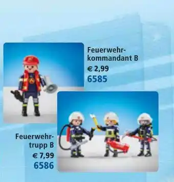 Playmobil Feuerwehrkommandant B 6585 Oder Feuerwehrtrupp B 6586 Angebot