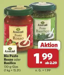 Combi ALNATURA Bio Pesto Rosso oder Basilico Angebot