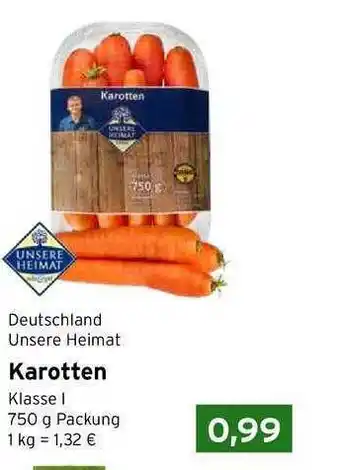 CAP Markt Unsere Heimat Karotten Angebot